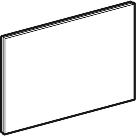 Geberit Sigma80 - Abdeckung für Spülbetätigung, Glas/Schwarz 242.618.SG.1 (1/3)