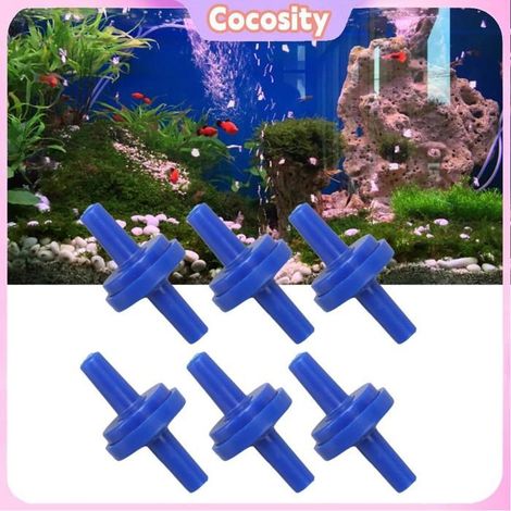 Cocosity Clapet anti retour unidirectionnel 10pcs Clapet Anti Retour 1 Voie Vanne à Diaphragme d'Arrêt d'Eau de outillage 4mm bleu (1/5)