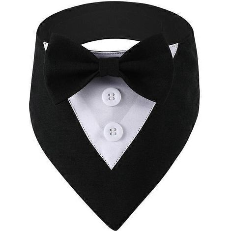 Fliegenhalsband für Hund und Katze, schwarzes Katzen-Hochzeitskostüm, Größe L, für kleine bis mittelgroße Frauen.