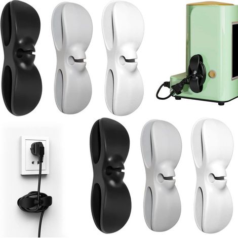 Enrouleur de Cordon d'appareil de Cuisine 6PCS Câble Organisateur Support de Cordon pour Appareils Electroménagers pour Petits Appareils Ménagers, Mélangeur, Cafetière (1/5)