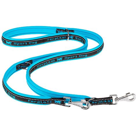 Ferplast SPORT DOG GA Laisse rembourrée pour le dressage des chiens avec mousqueton automatique. Différentes couleurs et mesures.. Variante GA20/200 - Misure: 20 mm x L 200 cm - Bleu