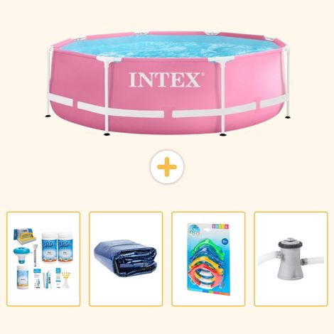 Intex Piscine Tubulaire Ronde - 244x76 cm - 5-pièces  S108 (1/5)