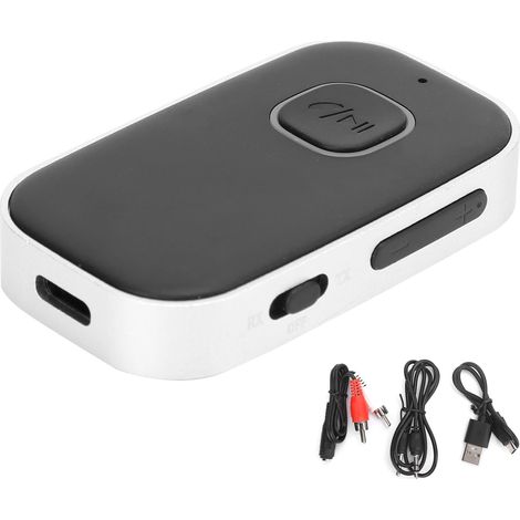 Adaptateur Bluetooth 3.5 mm V5.0 EDR 2 en 1 Récepteur Transmetteur Sans Fil Cadeau Universel Anniversaire Fête (1/5)