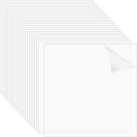Lot de 30 panneaux en polycarbonate transparent avec papier de protection (1/5)