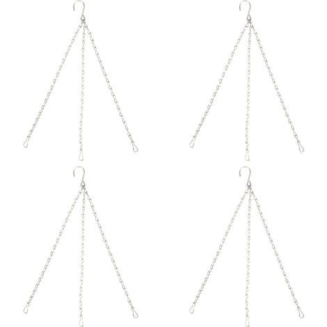 4 pièces chane suspendue avec crochets en acier inoxydable 304 pot de fleur de jardin remplacement de cintres pour plantes (1/5)