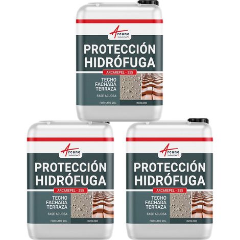 ARCAREPEL - 255 hidrófugo, oleorepelente, impermeabilizante y antimanchas para paredes, terrazas, tejados y fachadas