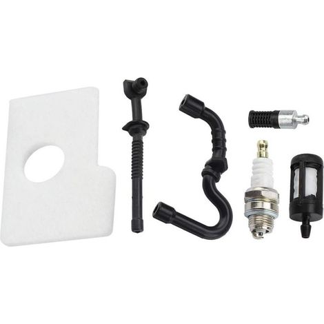 Kit filtre à air et bougie d'allumage pour tronçonneuse Stihl 017 018 MS170 MS180 (1/5)