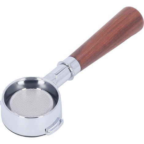 58-mm-Kaffeefilterhalter aus Aluminiumlegierung, 2 Halterungen, bodenloser Griff und einlagiger Filter. (1/5)