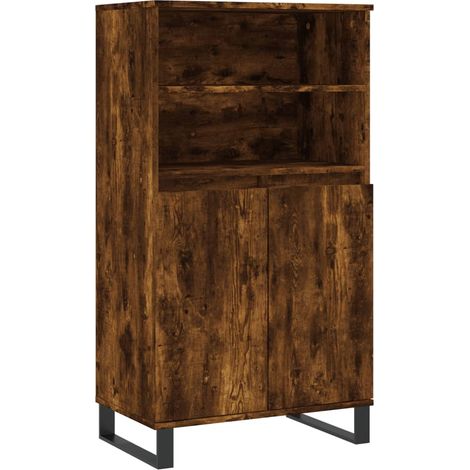Buffet credenza cassettiera mobile contenitore organizer cucina soggiorno soggiorno alto 60 x 36 x 110 cm derivati del legno marrone 020033376
