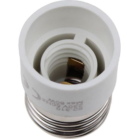 Universeel - adaptador-macho e27/hembra e14-blanco - 105330 - 8433325179564