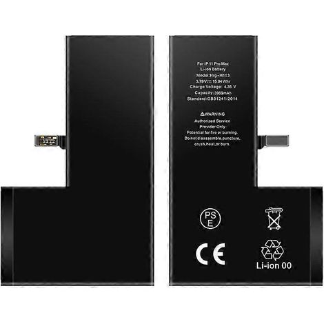 Batterie Li-ion rechargeable 3,79 V 3969 mAh (sans logo) compatible avec l'iPhone 11 Pro Max 6,5 pouces (1/3)