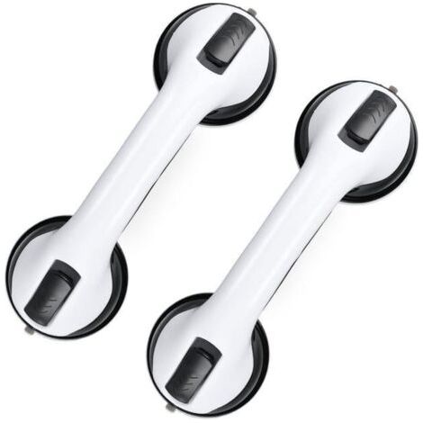 Poignée Ventouse pour Salle de Bain Barres d'appui de Douche Forte Prise pour handicapés, Seniors, poignée de Douche sans perçage et Amovible,2 PCS (1/2)
