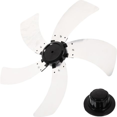Pales de Ventilateur en Métal - Lot de 3 - Alliage d'Aluminium - Remplacement Silencieux et Robuste - Pour Ventilateurs de Table et sur Pied - Couleur Argent (1/5)