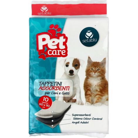 936717 Pack 10 empapadores absorbentes 60x90 cm SETABLU para perros