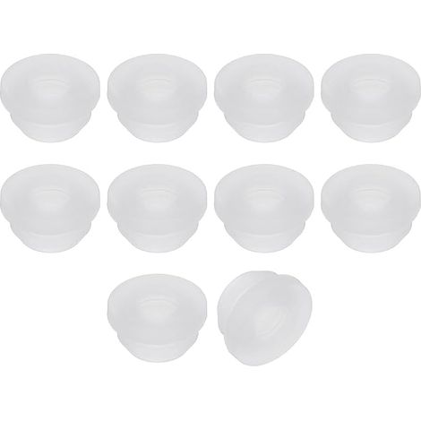 10 Pièces Passe Fils Électrique en Caoutchouc, 13mm Trou de Perçage, Passe Câble 9mm Diamètre, Bouchon Trou Joint Œillet Protection Fil pour Prise Sortie Câble, Transparent (1/5)