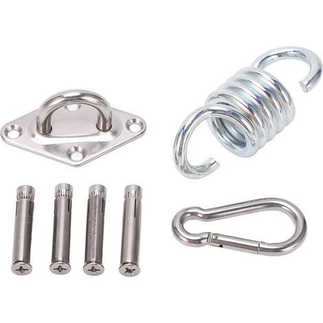 Kit de Suspension pour Hamac au Plafond avec Boucle en Forme de Diamant, Support d'Accroche 250kg pour Yoga et Sac de Sable (1/5)
