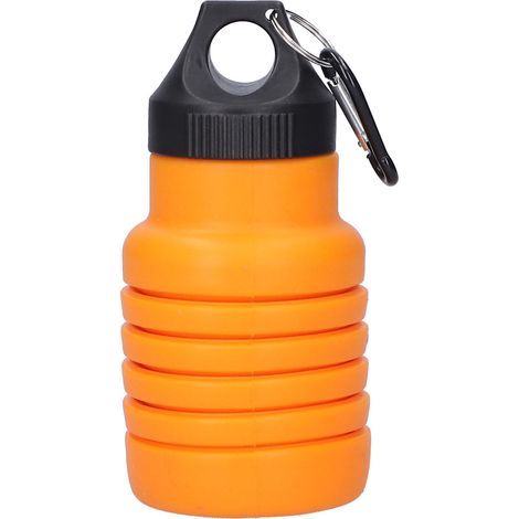 Bouteille d'eau pliable 500ml en silicone, bouteille réutilisable avec bouchon en plastique pour voyage