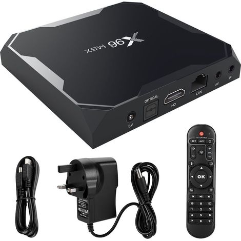 Boîtier TV Android 8.1 2 Go 16 Go Smart TV Box S905X Carte TF Clé USB HDMI 2.1 Prise UK 110-240V (1/5)