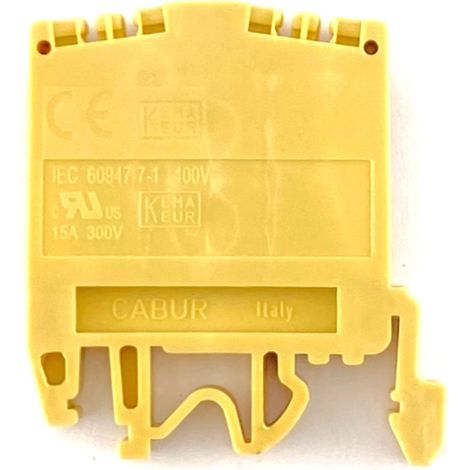 Morsetto passante beige 2X2,5 mmq Cabur