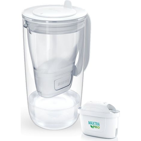Caraffa filtrante Brita Glass in vetro 2.5l + 1 Maxtra Pro PP Grigio [1051157]