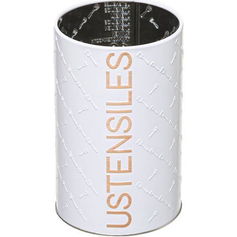 Utensilientopf eisen scandinave nature weiß - 5five (1/2)