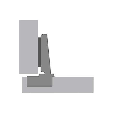 Hettich – Charnière pour meuble automatique – Montage par enclipsage – Angle d'ouverture 110° – Réglage en profondeur -0,5 mm/+3,5 mm – Boîtier 35 mm
