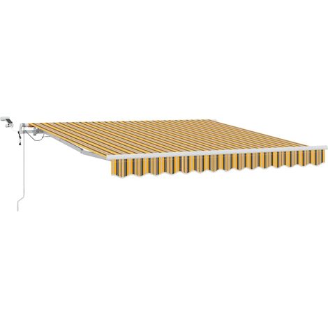 Maison Exclusive - Tenda Retrattile Multicolore 350 x 250 cm Poliestere e Metallo