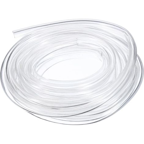 Tube en PVC, 6mm ID x 7mm OD x 0.5mm Épaisseur, Tuyau Aquarium, Tube en PVC Transparent de 4m de Long, Tuyau D'Eau en Plastique Léger et Flexible pour L'Aquaponie (1/5)