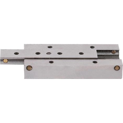 Table coulissante linéaire Axe X Guide de plateforme manuel Platine à billes Cr12 Cy2045 20x45mm( ) (1/4)