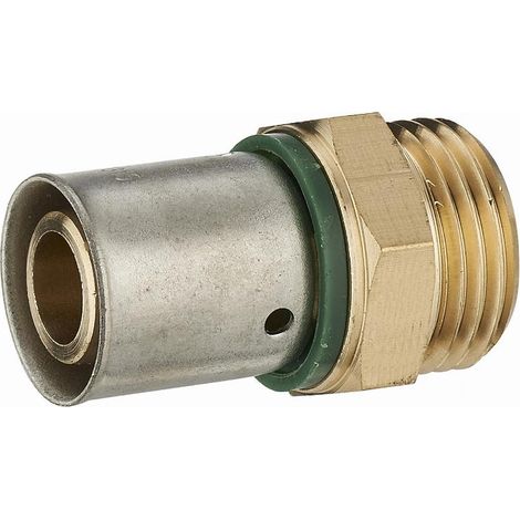 Racor recto a presión TH para tubo PER NOYON & THIEBAULT - Ø 16 mm tuerca hembra libre F3/8 (12x17) Racor a presión de acero inoxidable - 3785-1216L1