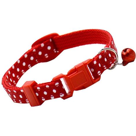 Collar con cascabel para perros pequeños y cachorros, 1,0 cm de ancho. (1/5)