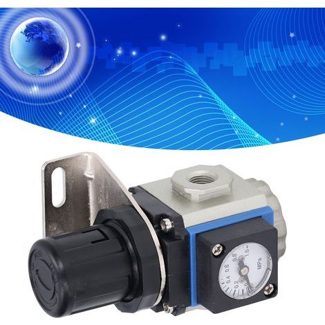 Regolatore di pressione GR200-08 PT1/4 in lega di alluminio per compressori industriali miniaturizzati. (1/5)