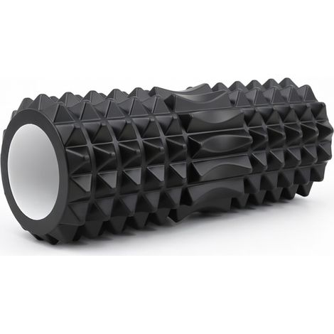 Rouleau de massage en mousse noir 45 x 12 cm modèle 1 790g (1/5)