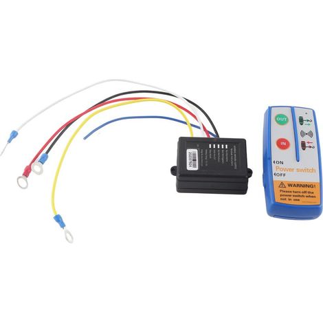 Jeffergarden Kit émetteur-récepteur de télécommande sans fil pour treuil électrique 12 V pour camions, VTT, SUV (1/4)