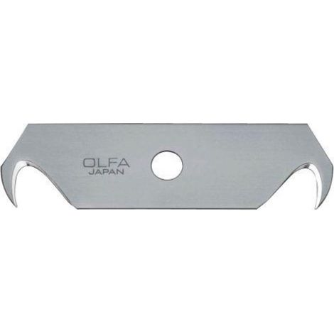 olfa-hob-2-pack de 5 cuchillas-gancho 64x17,5x0,4 mm plateadas