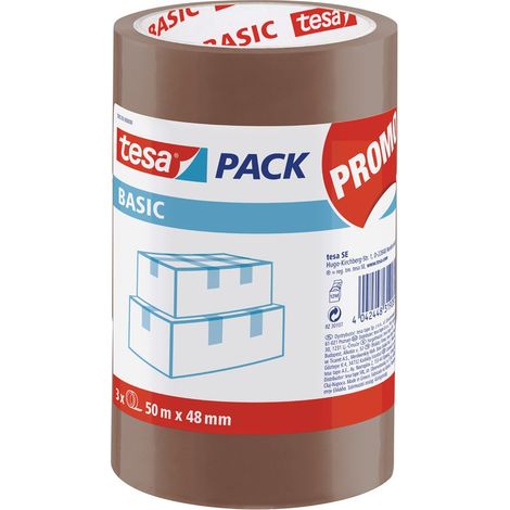 tesa PROMO BASIC PP Sigillo, marrone (torre di 3u x 50:48) (1/2)