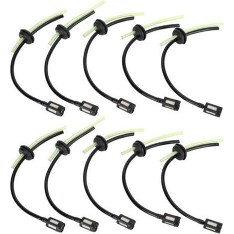 10-Piece Oil Filter and Hose Set for Lawnmower/Chainsaw, Compatible with GX35 - (1/5)