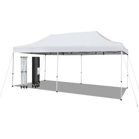 Tonnelle Jardin Barnum Instantanée 3x6x3m Portable Imperméable 20 Personnes CW80282 (1/2)