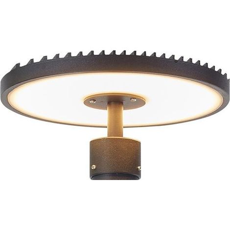 Tete de luminaire exterieur en aluminium noir - markslojd - plate 42248430 42248430 42248430 42248430 (1/4)