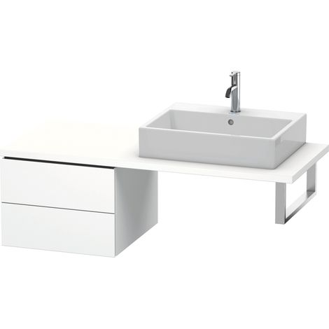 Duravit L-Cube Meuble bas pour console, 2 tiroirs, 520x400x547mm,