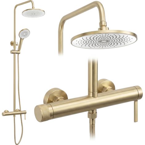Ensemble De Douche Rea Rivo Brush Gold