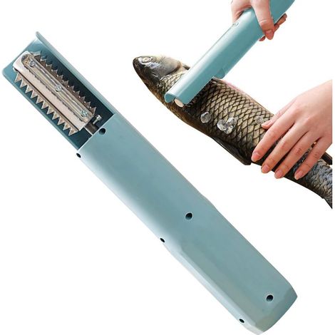 Désailleur à Poisson,Outil Éliminateur d'Écailles Rechargeable USB - Grattoir Sans Fil avec Étui Protecteur pour Cuisine Maison et Restaurants (1/5)