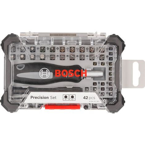 SET DI 42 INSERTI E CACCIAVITE CON ATTACCO DA 1/4" BOSCH 2607002836