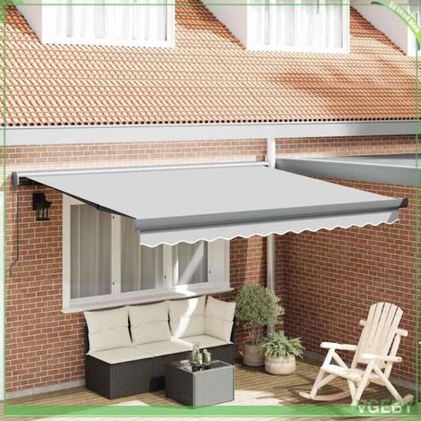 Auvent rétractable - 145705 - Anthracite - 3 x 2,5 m - Télécommande (1/5)