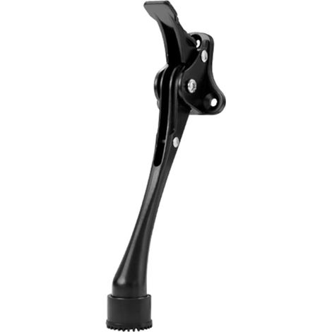 Halbautomatischer Türstopper für eine Person, geräuschloser, schwenkbarer Türstopper mit verstellbarer Höhe, Gummiauflage, Fuß-Türstopper, 1 Stück (Farbe: Groß - Schwarz, Größe: 1 Stück)