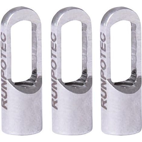 Kit Oeillets de tirage Runpotec 3 pieces, pour tige fibre de verre, diam. : 3 mm, filetage diam. : 6 mm