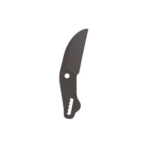 Ribimex – Lame de rechange en acier carbone pour coupe-branche à enclume – Revêtement antirouille – Longueur 75mm – Pour bois dur