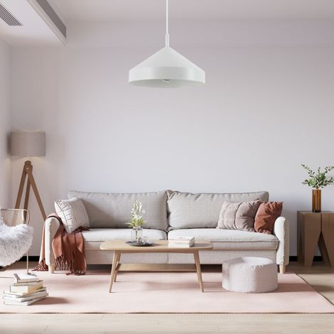 Ideal Lux YURTA Plafonnier Dome Suspension Blanc 30cm (1/2)