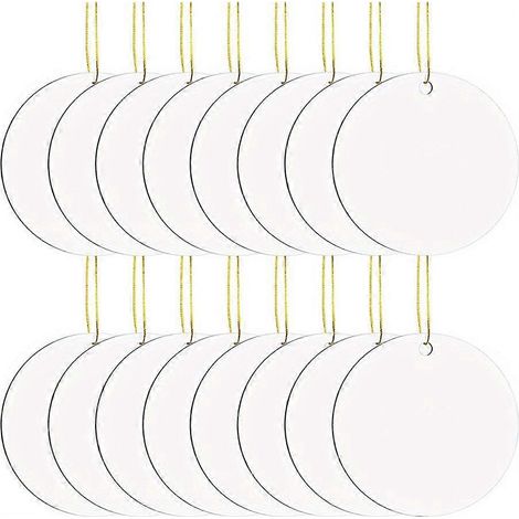 16 Stück Rohlinge für Metall-Sublimationsornamente (1/5)
