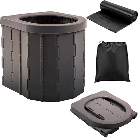 Toilettes de camping portables, urinoir de voiture unisexe, toilettes pour hommes et femmes, seau hygiénique pour voiture (1/5)